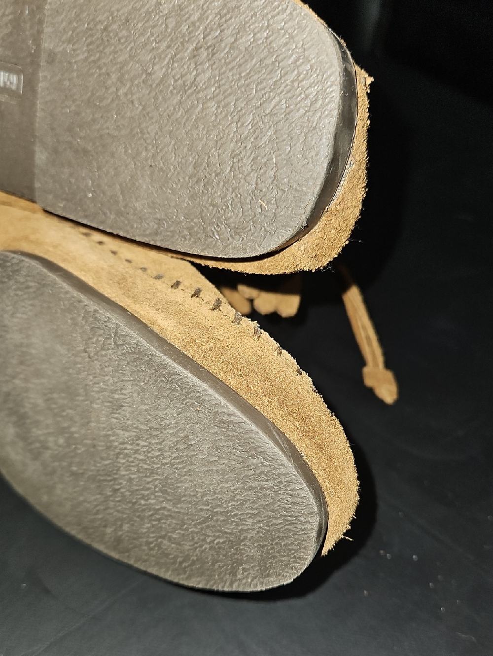 Minnetonka Suede Moccasin Boots in Camel Brown Size 9 - Picture 9 of 10